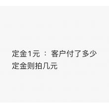 定金金额1元 